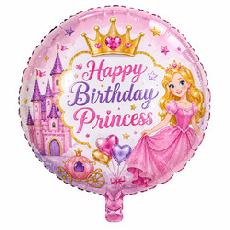 Happy Birthday Prince theme Foil Balloon set 5in1