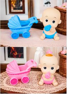 Baby set blue & pink