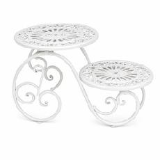 2 cake stand white