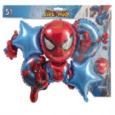 Spiderman theme Foil Balloon set 5in1